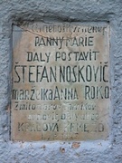 Mariánsky stĺp detail tabule